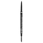 NYX Professional Makeup Micro Brow Pencil, Dual Ended with Mechanical Brow Pencil and Spoolie Brush, Vegan Formula, Shade: Ash Brown