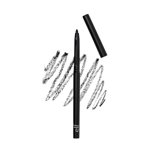 e.l.f. No Budge Retractable Eyeliner, Smudge-Proof Eye Makeup, Ultra Pigmented, Long Lasting Formula, Black