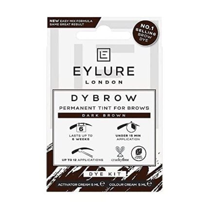 Eylure Dybrow Permanent Tint for Brows Dye Kit Dark Brown