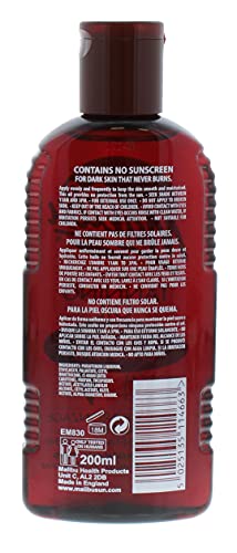 Malibu Sun Bronzing Fast Tanning Oil with Beta Carotene, Water Resistant, Tropical Coconut Fragrance, 200ml