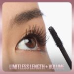 Maybelline New York Lash Sensational Sky High Mascara, Volumising & Lengthening Mascara, Washable Flake-Free Formula Infused with Bamboo Extract & Fibres, 7 ml, Shade: 01, Very Black