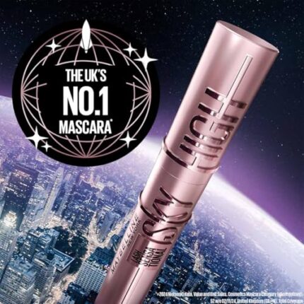 Maybelline New York Lash Sensational Sky High Mascara, Volumising & Lengthening Mascara, Washable Flake-Free Formula Infused with Bamboo Extract & Fibres, 7 ml, Shade: 01, Very Black