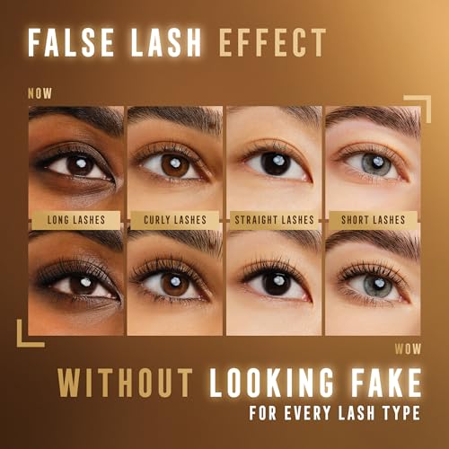 MAX FACTOR - False Lash Effect Mascara - Volumising Formula, Pro-Vitamin B5, Clump-Free, Flake-Free, Smudge-Proof - 01 Black - 13.1ml