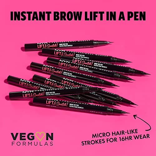NYX Professional Makeup Lift And Snatch Brow Tint Pen, Smudge-proof, Transfer-proof, Ash Brown