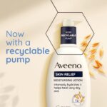 Aveeno Skin Relief Moisturising Lotion, With Soothing Triple Oat Complex & Shea Butter, Suitable For Sensitive Skin, 72-Hour Intense Hydration, Helps Relieve Very Dry and Tight Skin, Unscented, 500ml
