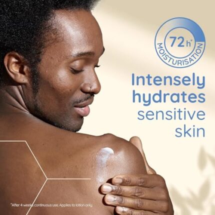 Aveeno Skin Relief Moisturising Lotion, With Soothing Triple Oat Complex & Shea Butter, Suitable For Sensitive Skin, 72-Hour Intense Hydration, Helps Relieve Very Dry and Tight Skin, Unscented, 500ml