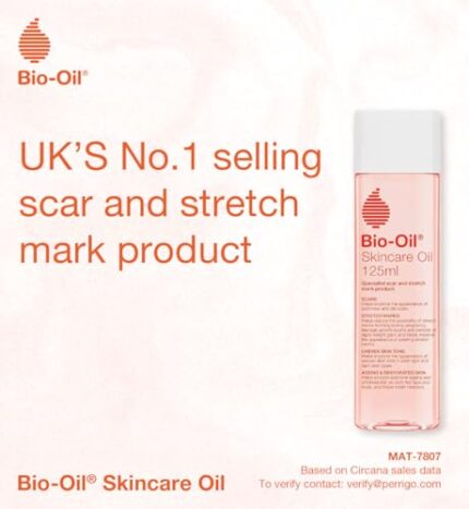 Bio-Oil Skincare Oil – Improve the Appearance of Scars, Stretch Marks and Skin Tone – 1 x 125 ml