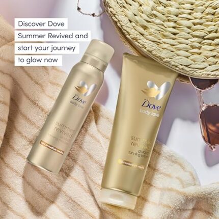 Dove Light to Medium Self Tan Lotion 1 Gradual Tan Lotion For Sun-Kissed Skin Tanning Lotion For All Skin Types 200 ml