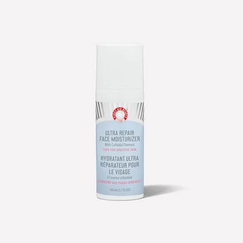 First Aid Beauty Ultra Repair Face Moisturiser – Lightweight, Hydrating Face Lotion for All Skin Types, 50mL