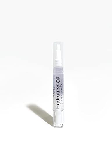 JESSICA Cuticle Oil Pen, Hydrating Nail Strengthener and Repair Treatment, Nourishes and Softens with Brush Applicator, Natural Ingredients with Jojoba, Lavender Scent