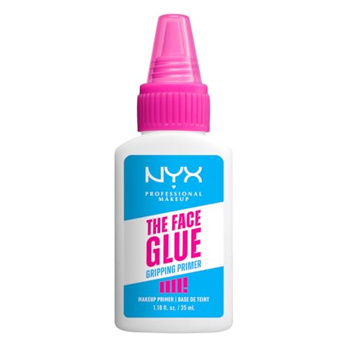 NYX Professional Makeup Face Primer, Gripping Primer, Offers Up to 24HR Hydration, Long-lasting Wear, The Face Glue, 35ml