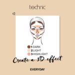 Technic Contour Stix Cream Contour Set - Pack Of 3 Contouring, Concealing and Highlighting Crayons - Easy to Use, Ultra Creamy Formula That Goes on Smoothly To Shape, Define and Sculpt Your Features