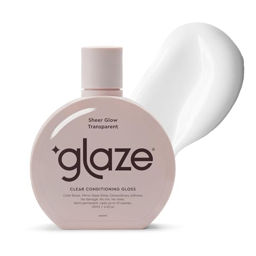 Glaze Super Gloss Sheer Glow Clear Conditioning Gloss – For All Hair Types & Colours, Including Treated – Transparent Hair Gloss that Boosts Colour, Shine & Hydration