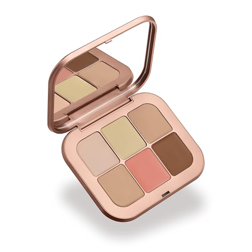 KIKO Milano Golden Oasis All Over Face Palette 01, Face Palette With Concealer, Foundation, Bronzer And Blush