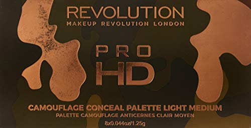 Revolution Camouflage Pro HD Light Medium Concealer Palette 8 x 1.25g