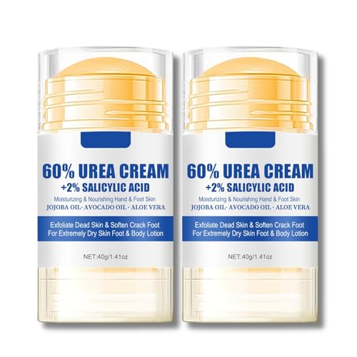 Urea Cream 60 Percent for Feet - Urea Foot Cream - Foot Cream for Cracked Heels and Dry Skin - Cracked Heel Repair Cream - Skin Care Hands & Feet - Foot Moisturiser - 2PCS