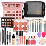 Makeup Sets for Women, Cosmetic Make Up Starter Kit With Storage Bag Portable Travel Make Up Set for Girls Palette Eyeshadow Foundation Lip Gloss for Teenage & Adults(Style B)