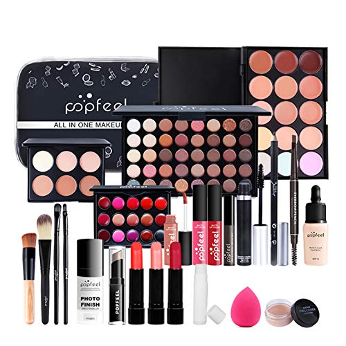 Makeup Gift Set Complete Starter Makeup Kit All-in-One Make Up Kit Lip Gloss Concealer Eyeshadow Palette Highly Pigmented Cosmetic Set for Teenage Girls & Adults #4