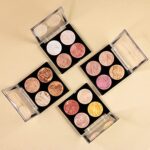 Makeup Revolution Cheek Kit, Face Bronzer & Highlighter Palette, Highly Pigmented Shimmer Formula, 4 Shades, Don't Hold Back, 8.8g