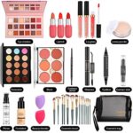 Makeup Sets for Women, Cosmetic Make Up Starter Kit With Storage Bag Portable Travel Make Up Set for Girls Palette Eyeshadow Foundation Lip Gloss for Teenage & Adults(Style B)