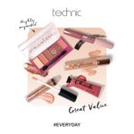Technic Invite Only 5 Piece Cosmetic Gift set – 5 Full Size Makeup Products for Eyes, Face & Lips – Vegan & Cruelty Free