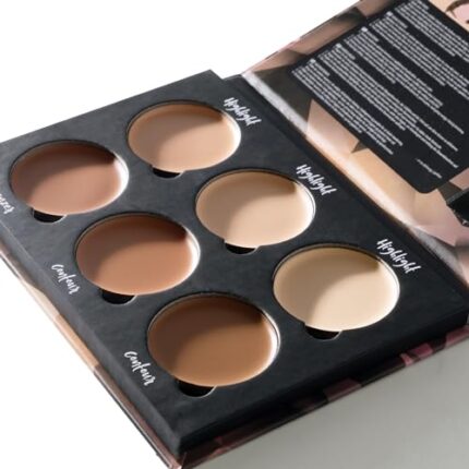 W7 Lift & Sculpt Cream Contour Kit – Concealing, Highlighting & Contouring Makeup Palette – Step-by-Step Instructions Included – 2 Pack